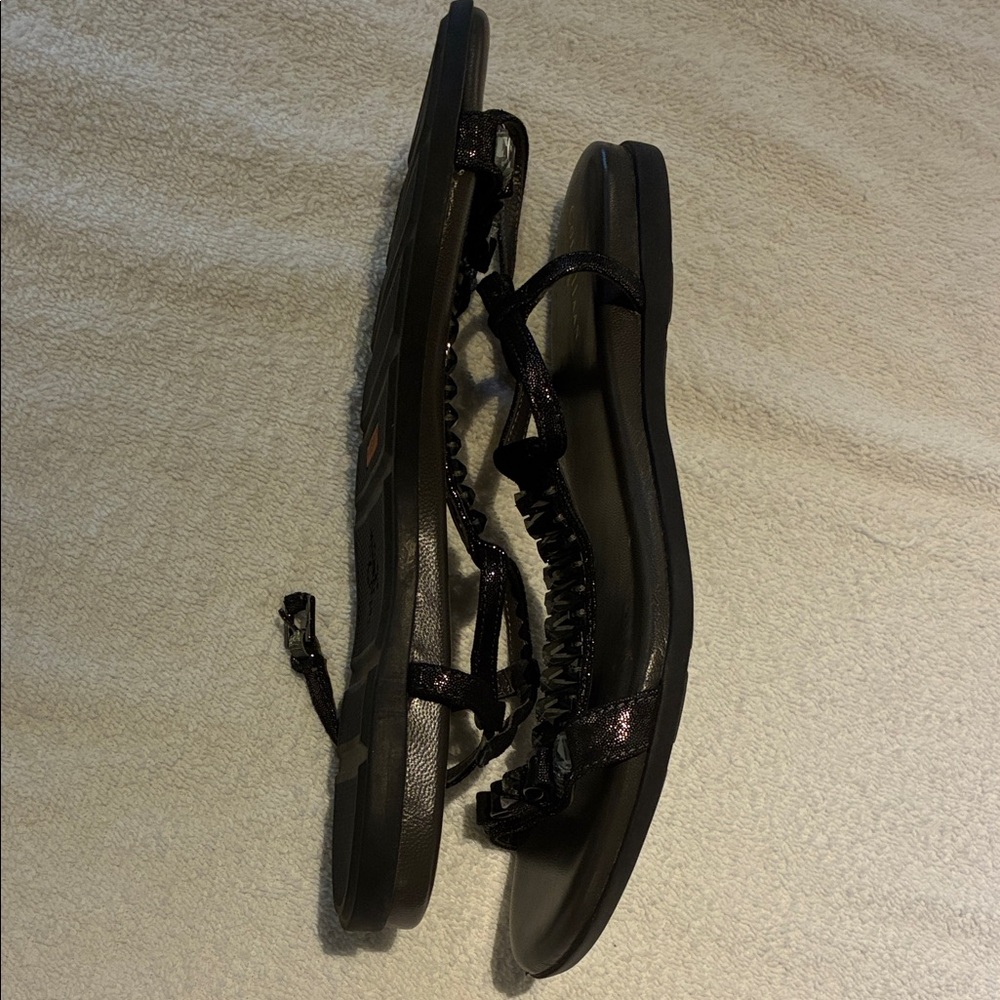 Cole Haan/Nike Air Black Beaded Sandals, Size 7 1/2 - Picture 4 of 7